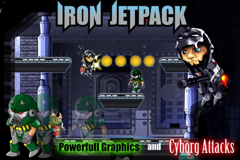 A Iron Jetpack VS Cyborgs Of Steel Free HD screenshot 2