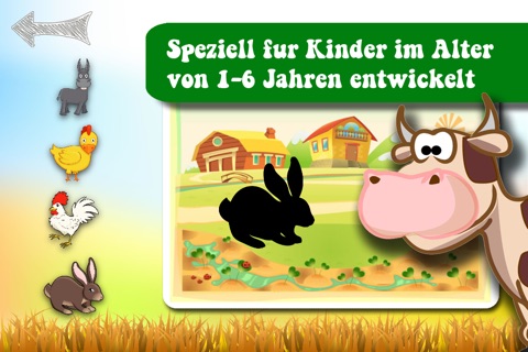 Free Shape Game Farm Animals Cartoon screenshot 2