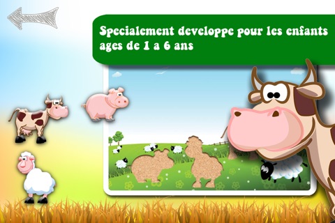 Farm Animals Cartoon Jigsaw Puzzle for kids and toddlers screenshot 2