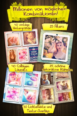 Vintaframe Pro - photo collage & scrapbooking frames for Instagram and twitter screenshot 2