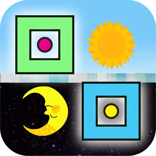 Square Dash Upside Down - Geometry Icon icon