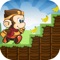 adventure journey Jungle Monkey running he went into the jungle to pick up fruits 