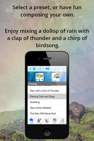 Rain Sleep Sounds Composer with Thunderstorm Generator screenshot 2