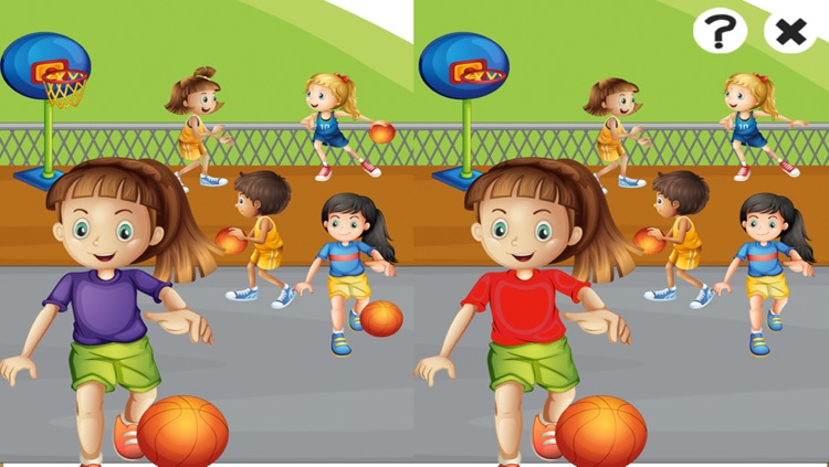 American Basketball Learning Game for Children: Learn for Nursery School