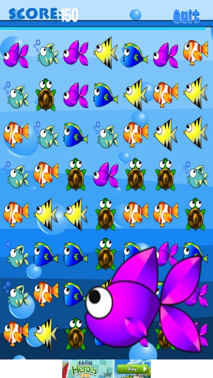 A Big Gold Fish Match 3 Mania Game – Big Action Puzzle Fun in the Sea Pro!