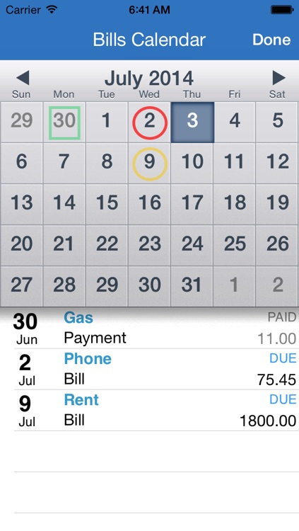 ForeView:To Do+Bills Tracker screenshot-3