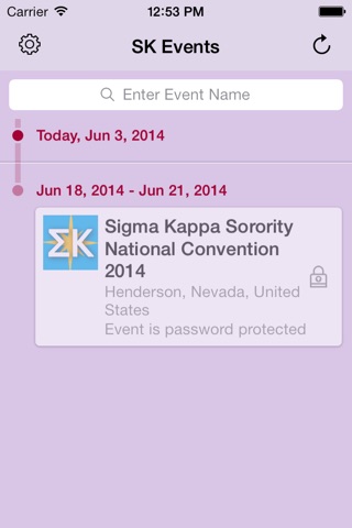 Sigma Kappa Events screenshot 2