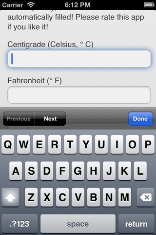 Fast Temperature Converter screenshot 2