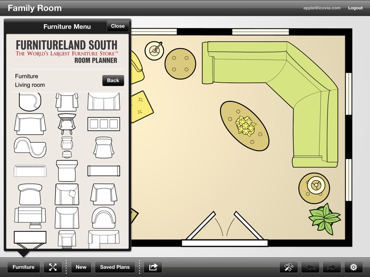 Furnitureland South Room Planner