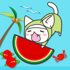 Activities of Ninja Cat.~Cutting Watermelon~
