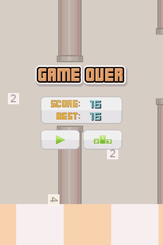 Flappy-2048: Modern White Edition screenshot 4