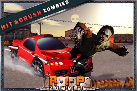 RIP Zombies Free ( 3d Apocalyptic Car Driving Game ) screenshot 4