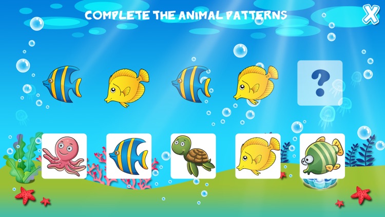 Marine Animals Toddler Preschool - Educational Fish Games for Kids Free