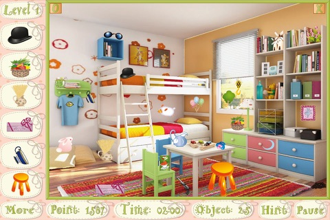 Hidden Objects Game - Sweet Rooms screenshot 3
