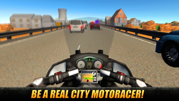 Moto Traffic Rider 3D: Speed City Racing Full screenshot-3