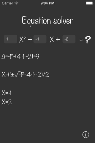 Risolutore Equazioni screenshot 2