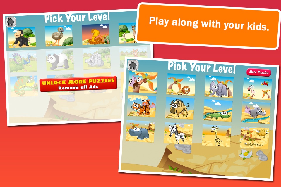 Animal Jigsaw Puzzle: Cartoon Puzzles for Kids screenshot 4