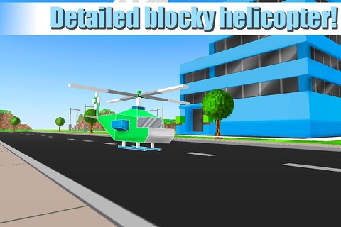 Cube Helicopter: Flight Simulator 3D screenshot 4