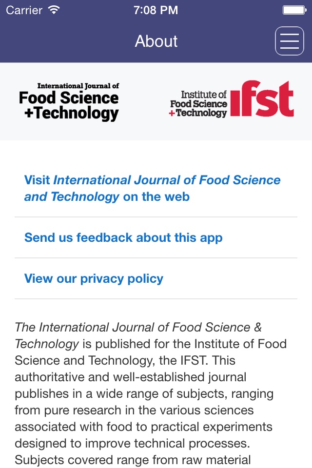 International Journal of Food Science and Technology screenshot 4