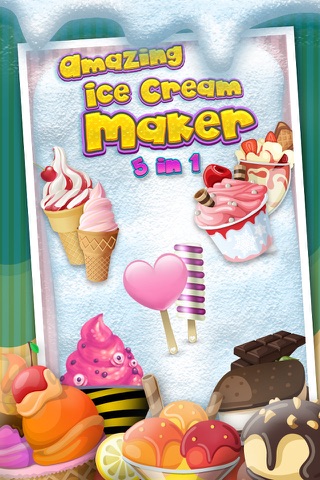 A Amazing Ice Cream Maker Game PRO - Create Cones, Sundaes & Sweet Icy Sandwiches Shop screenshot 2