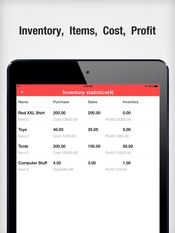 Items Storage HD - Inventory Control,Order Tracker screenshot-3