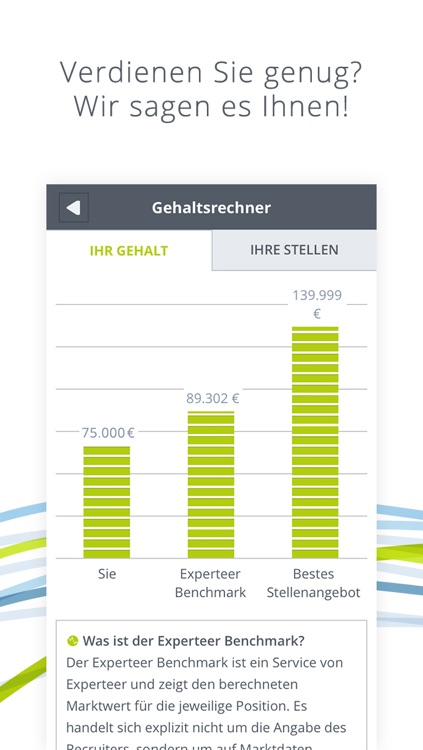 Experteer Gehaltsrechner - verdienen Sie genug? Stellenangebote & Jobs nach Gehalt finden