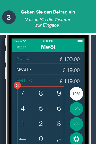 MwSt.-Rechner - App von Quizzicals und Spark.ID screenshot 4