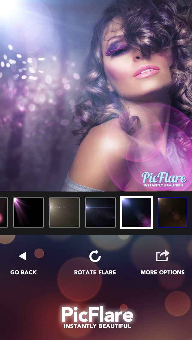 How to cancel & delete Pic Flare - A beautiful photo enhancer with creative insta lens flare FX filters from iphone & ipad 1