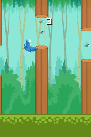 Tiny Flappy Hungry Bird - A clumsy little bird's endless search for food screenshot 3