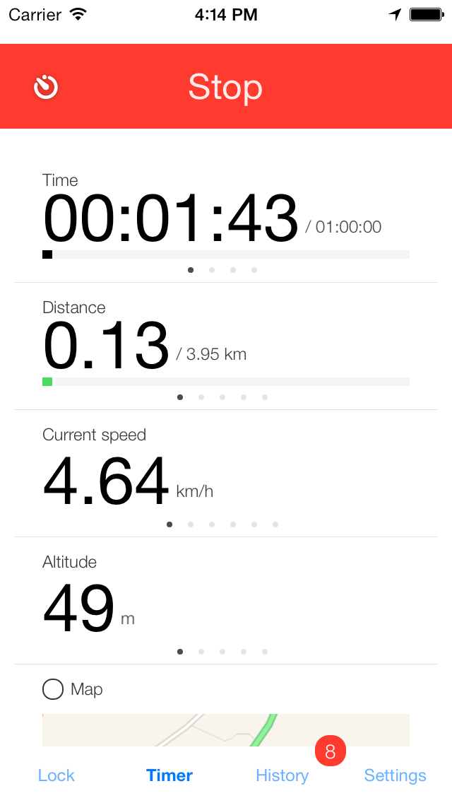 Kinetic GPS screenshot 1