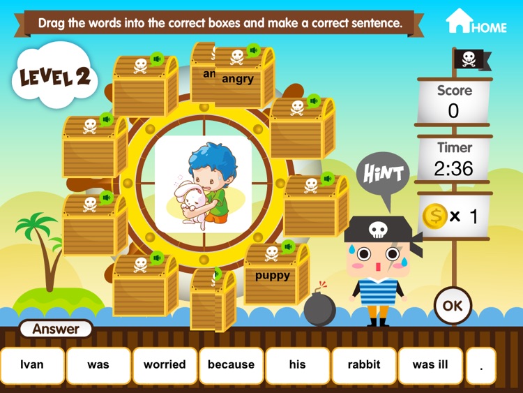 jumbled sentences app