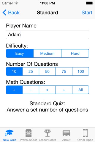 Math Quiz screenshot 3