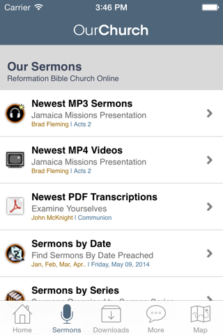 Reformation Bible Church screenshot 2