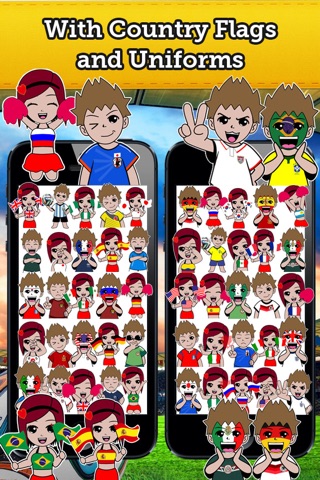 Emoji Brazil Soccer Fan Free screenshot 3