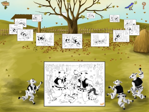 Capra cu Trei Iezi - Carte de colorat pentru copii - FREE screenshot 2
