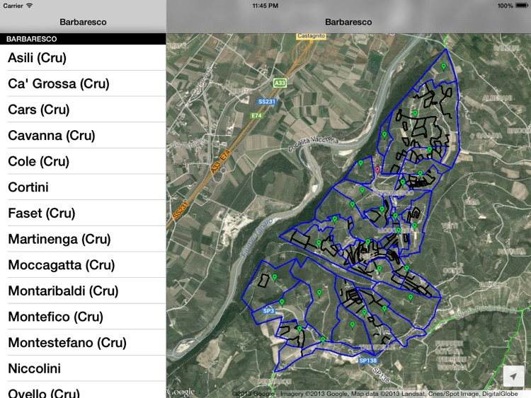 Barbaresco Wine Map