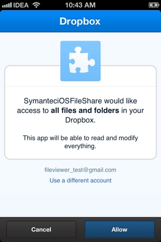 Symantec File Share Encryption for iOS screenshot 3