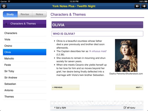 Twelfth Night York Notes AS and A2 for iPad screenshot 3