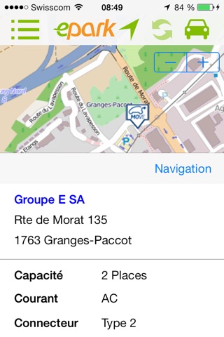 ePark  : Trouve-moi une place de parc en ville ! screenshot 3