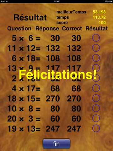 Multiplication Table 20×20 for iPad screenshot 3