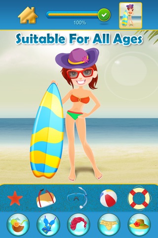 A My Summer Fashion Paradise Game - Draw and Copy Edition - Free App screenshot 4
