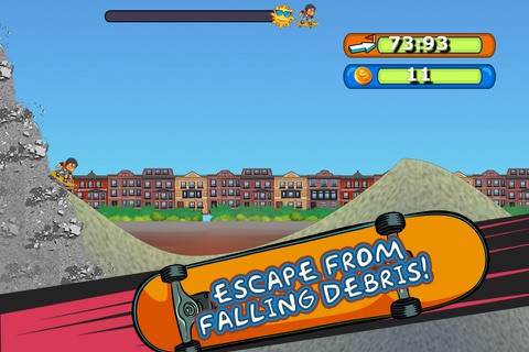 Longboard Larry - Street Surfing Skate-board Game screenshot 2