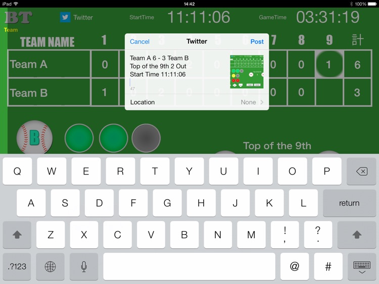 The umpire for iPad