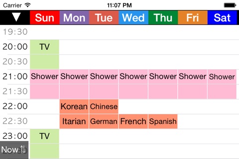 Week Table - Weekly Schedule Timetable / scheduler / planner screenshot 4