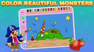How to cancel & delete Coloring Bundle for Kids Free : Educational learning app with beautiful pages of Monsters, Pirates, Birthday and Fruits from iphone & ipad 3