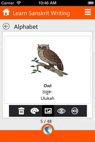 Learn Sanskrit Writing by WAGmob screenshot 3