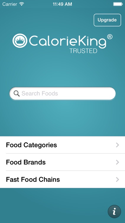 CalorieKing Food Search