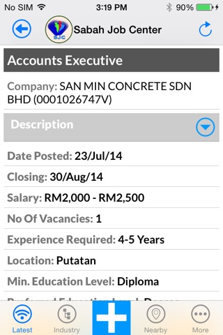 Sabah Jobs screenshot 2