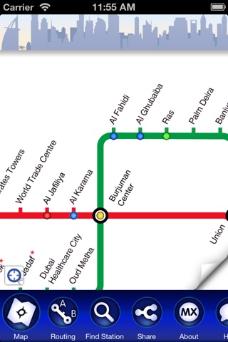 Dubai Metro Interactive Map screenshot 4