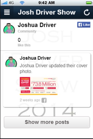 Josh Driver Show screenshot 2